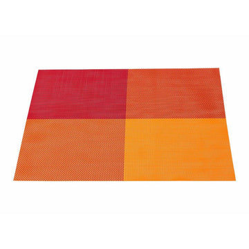 Malakos Triax 6 Washable Table Mat Set (Red & Orange)